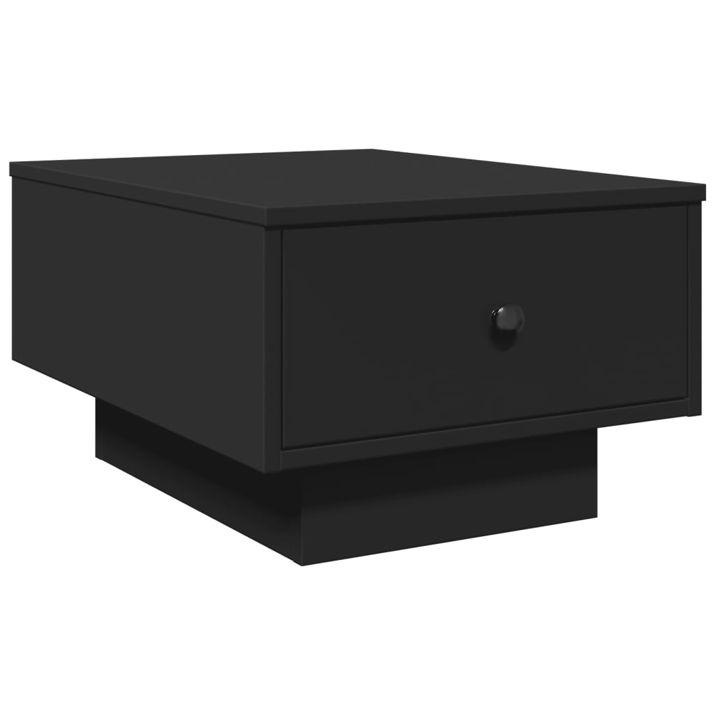 Salontafel 60x45x31 cm bewerkt hout zwart is nu te koop bij PeponiXL, paradijselijk wonen!