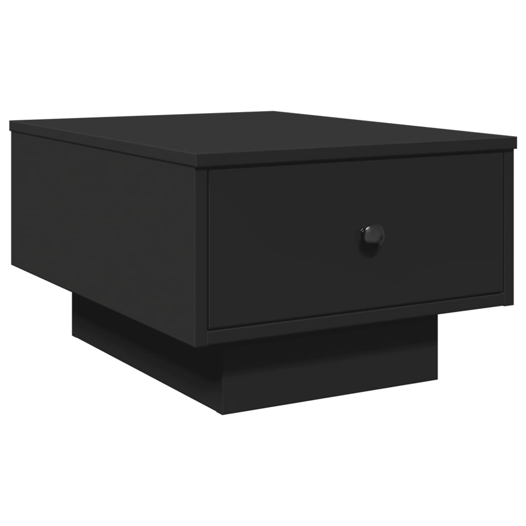 Salontafel 60x45x31 cm bewerkt hout zwart is nu te koop bij PeponiXL, paradijselijk wonen!