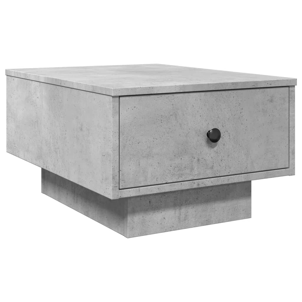 Salontafel 60x45x31 cm bewerkt hout betongrijs is nu te koop bij PeponiXL, paradijselijk wonen!