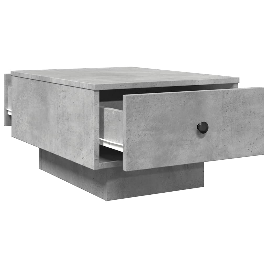 Salontafel 60x45x31 cm bewerkt hout betongrijs is nu te koop bij PeponiXL, paradijselijk wonen!