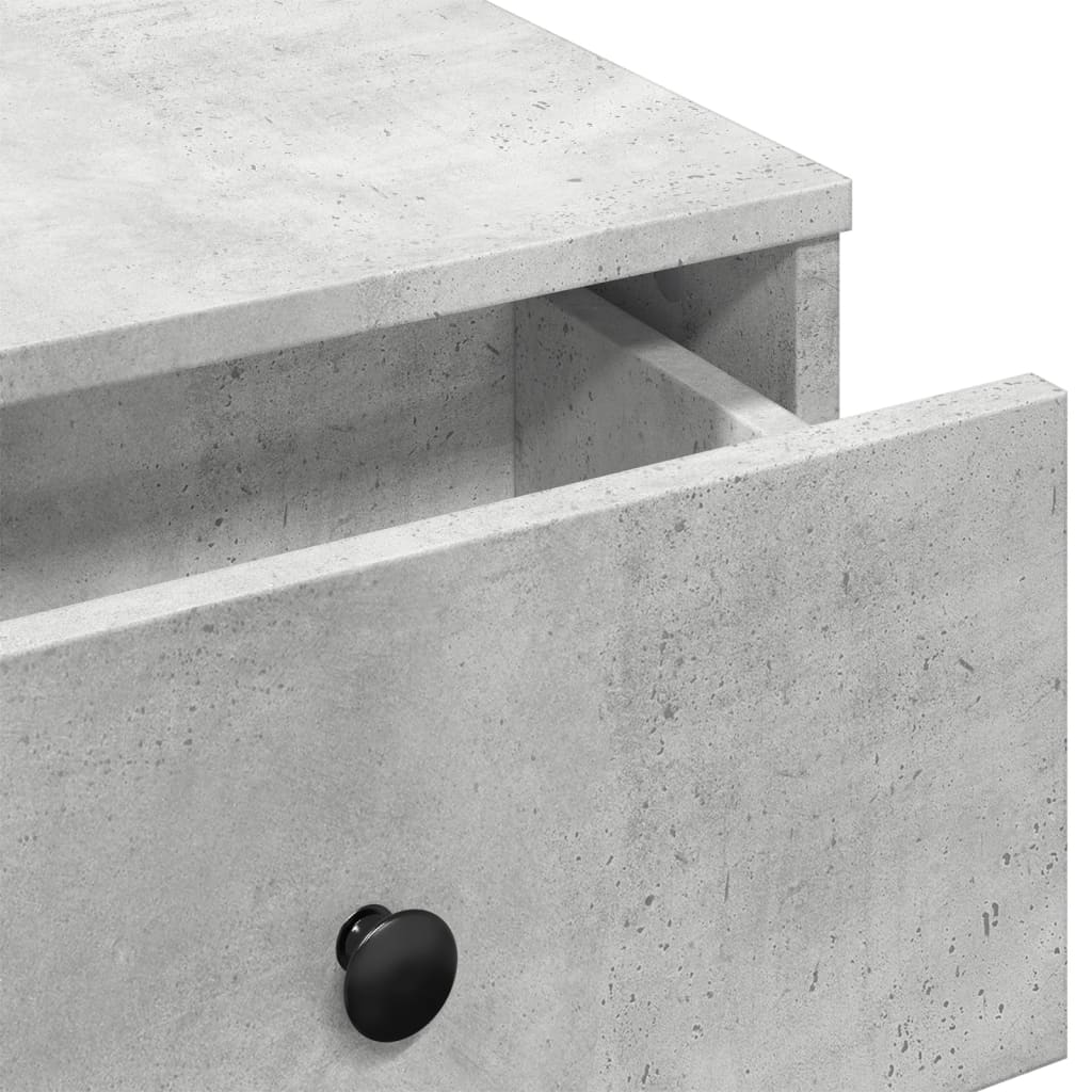 Salontafel 60x45x31 cm bewerkt hout betongrijs is nu te koop bij PeponiXL, paradijselijk wonen!