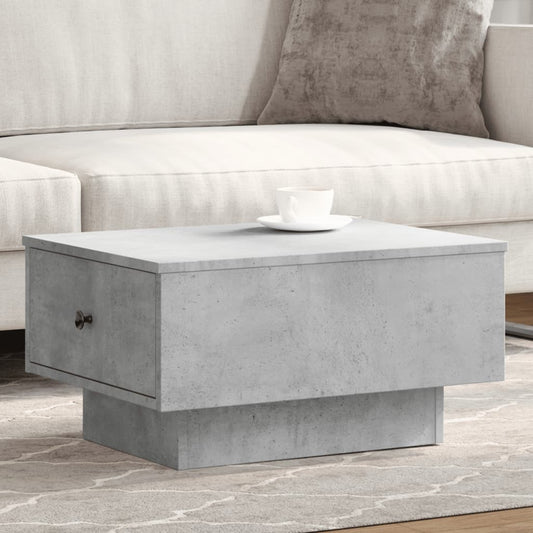 Salontafel 60x45x31 cm bewerkt hout betongrijs is nu te koop bij PeponiXL, paradijselijk wonen!