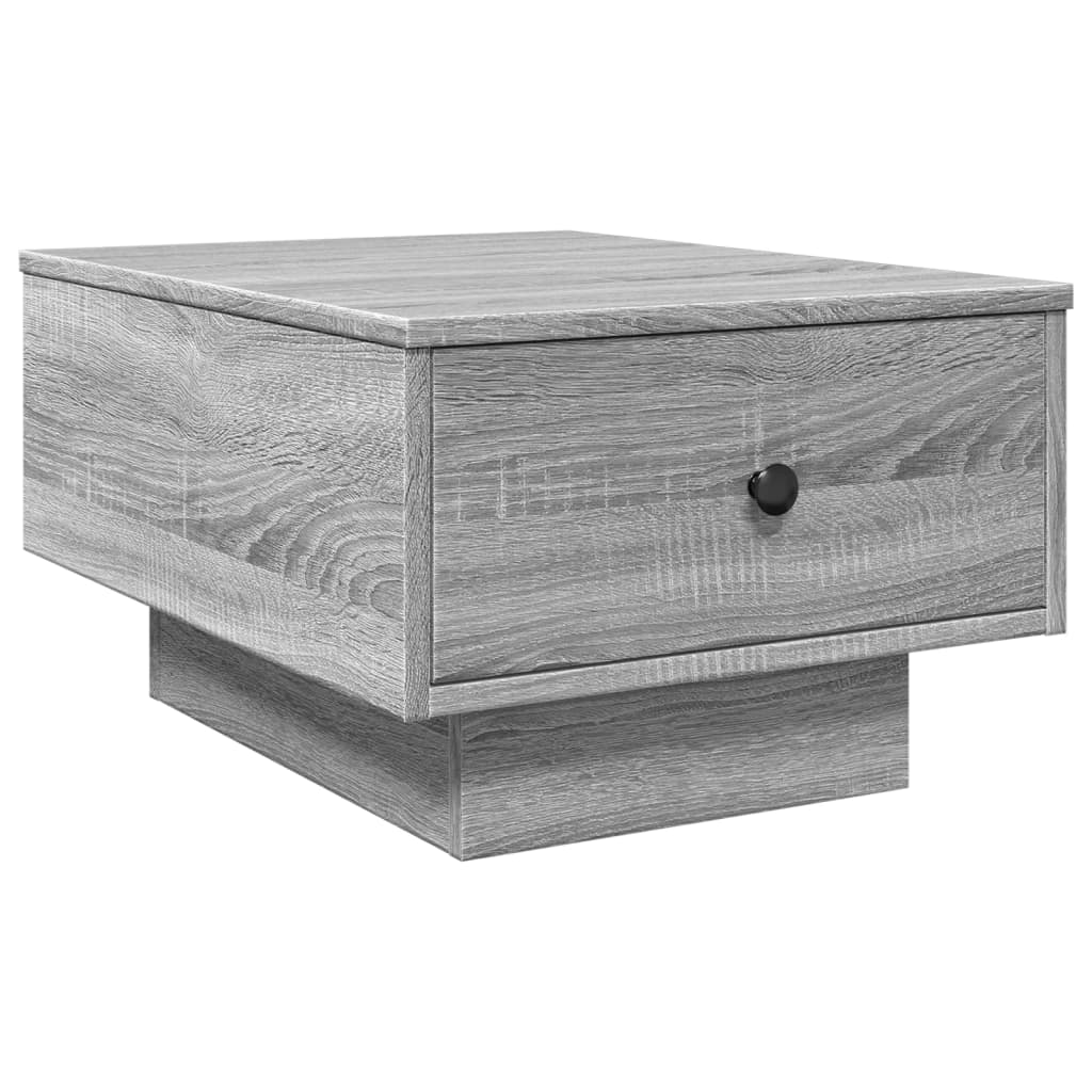 Salontafel 60x45x31 cm bewerkt hout grijs sonoma eikenkleurig is nu te koop bij PeponiXL, paradijselijk wonen!