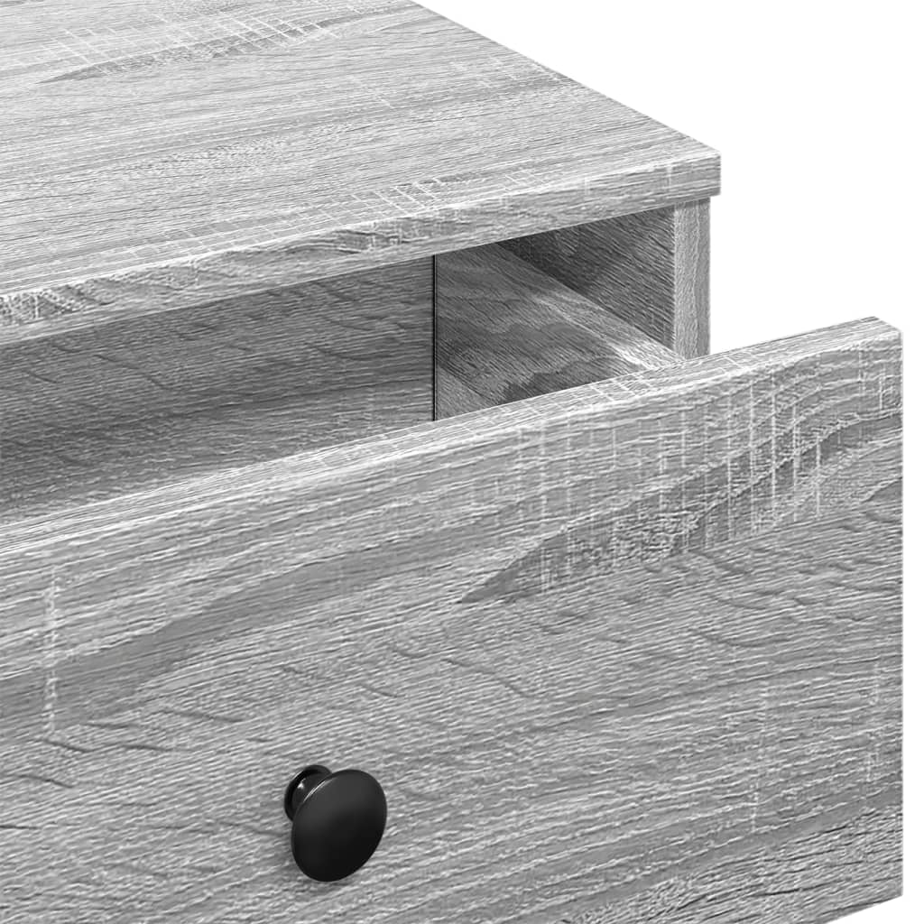 Salontafel 60x45x31 cm bewerkt hout grijs sonoma eikenkleurig is nu te koop bij PeponiXL, paradijselijk wonen!