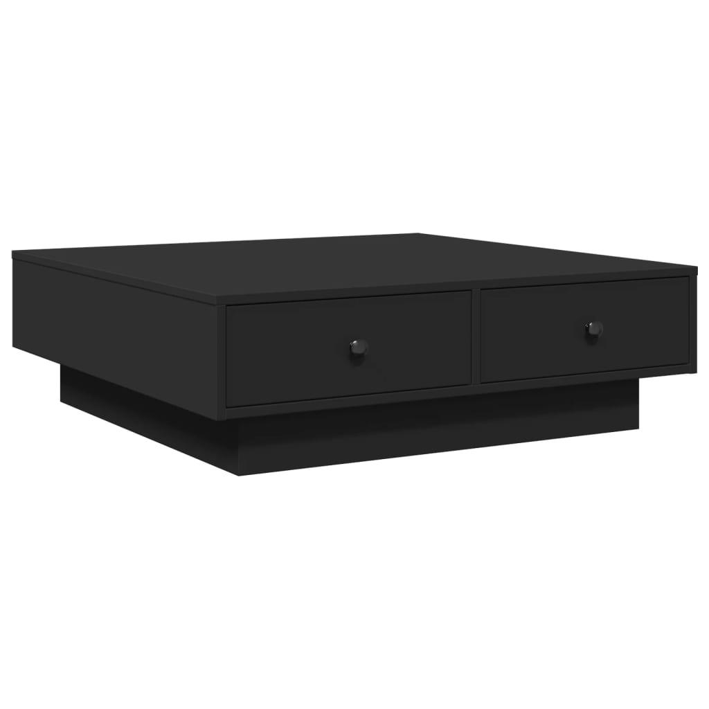 Salontafel 90x90x28 cm spaanplaat zwart is nu te koop bij PeponiXL, paradijselijk wonen!