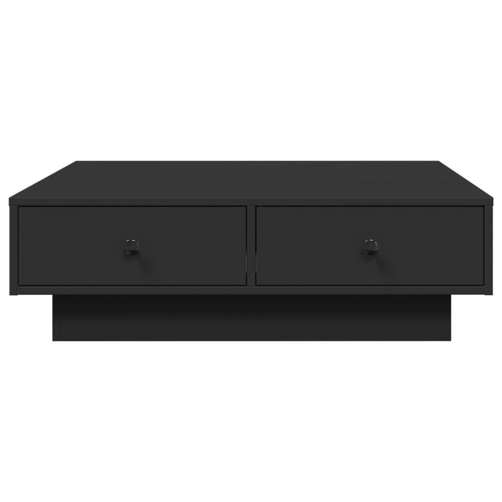 Salontafel 90x90x28 cm spaanplaat zwart is nu te koop bij PeponiXL, paradijselijk wonen!