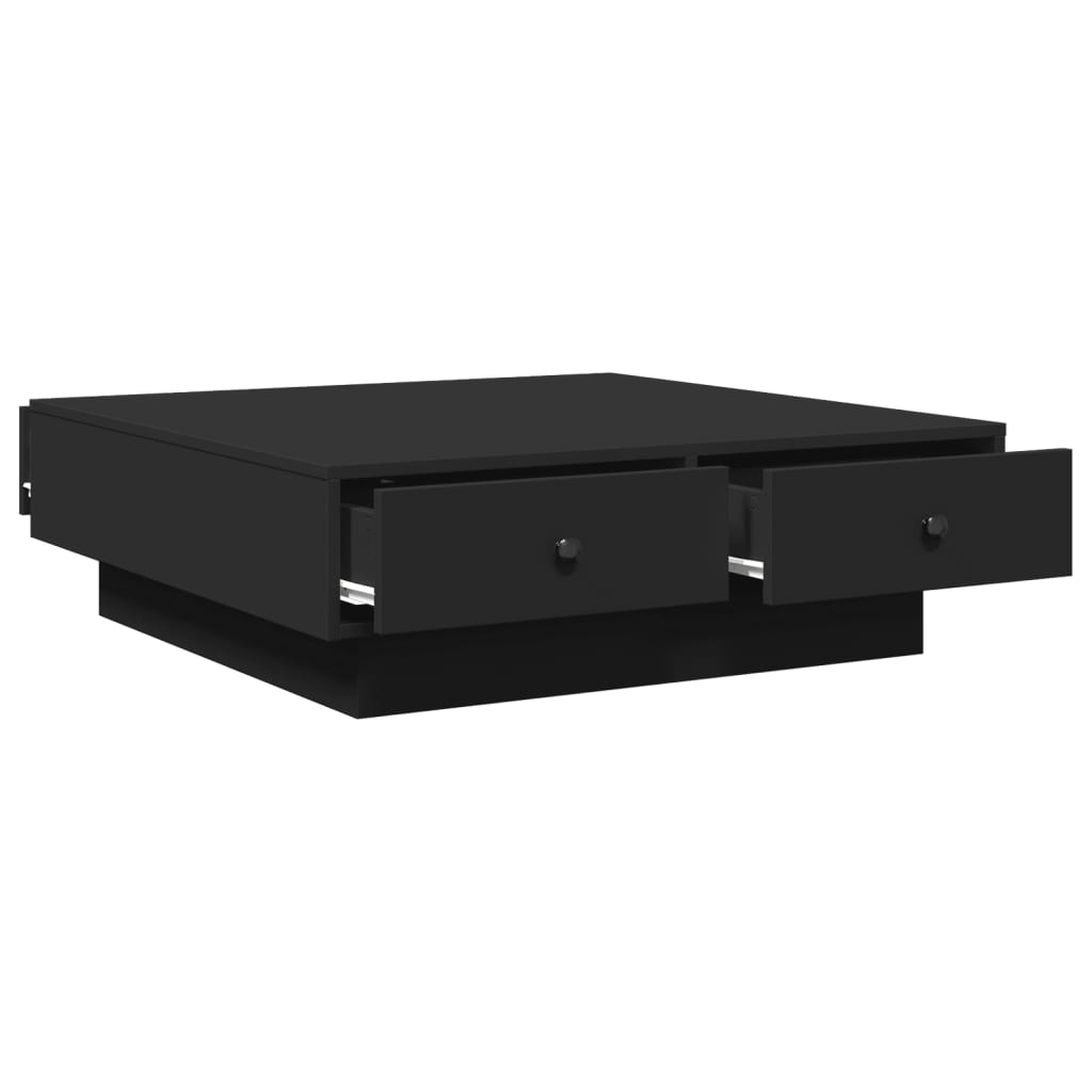 Salontafel 90x90x28 cm spaanplaat zwart is nu te koop bij PeponiXL, paradijselijk wonen!