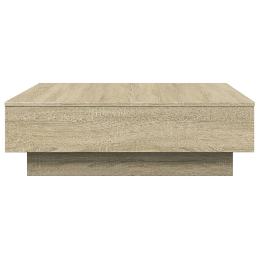 Salontafel 90x90x28 cm spaanplaat sonoma eikenkleurig is nu te koop bij PeponiXL, paradijselijk wonen!