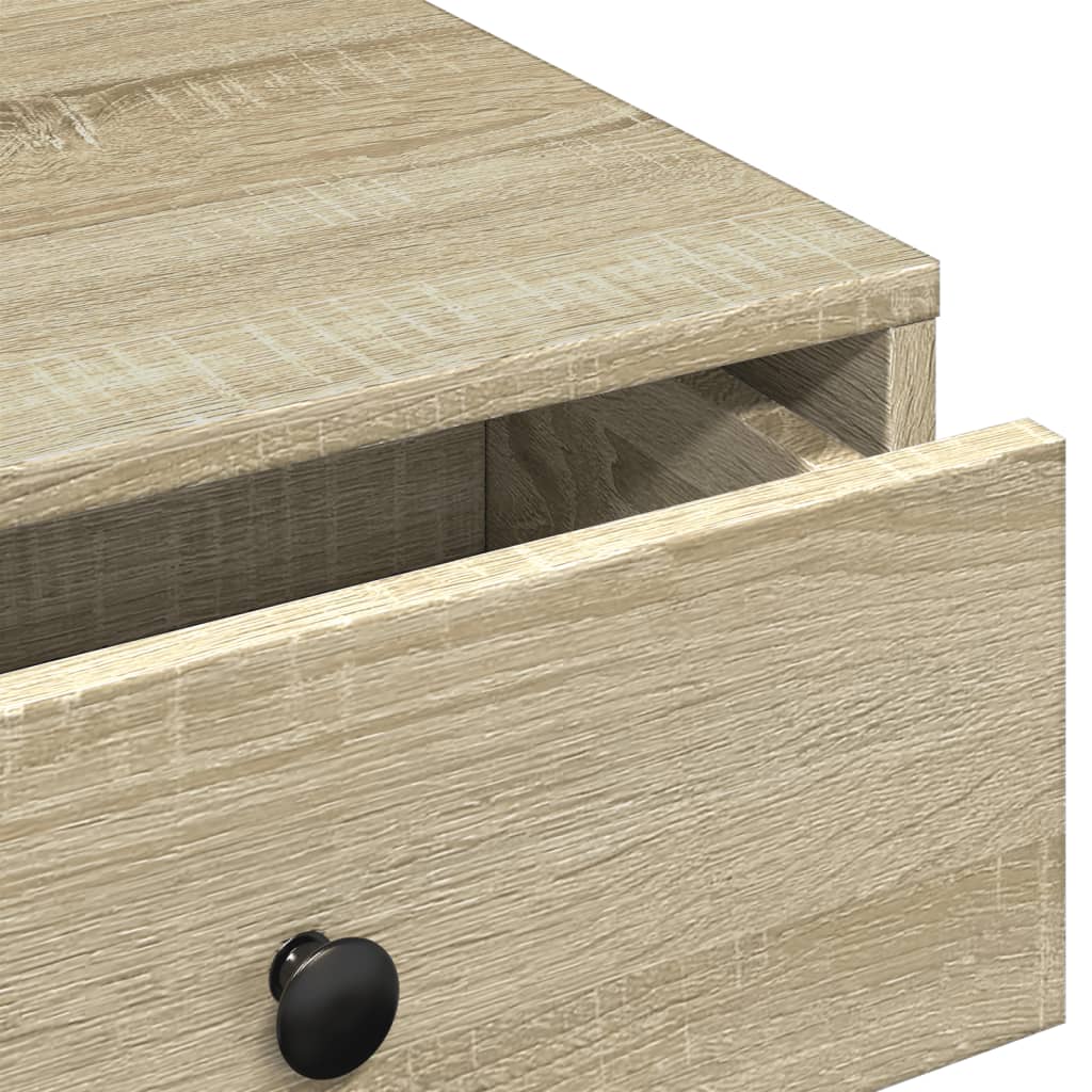 Salontafel 90x90x28 cm spaanplaat sonoma eikenkleurig is nu te koop bij PeponiXL, paradijselijk wonen!