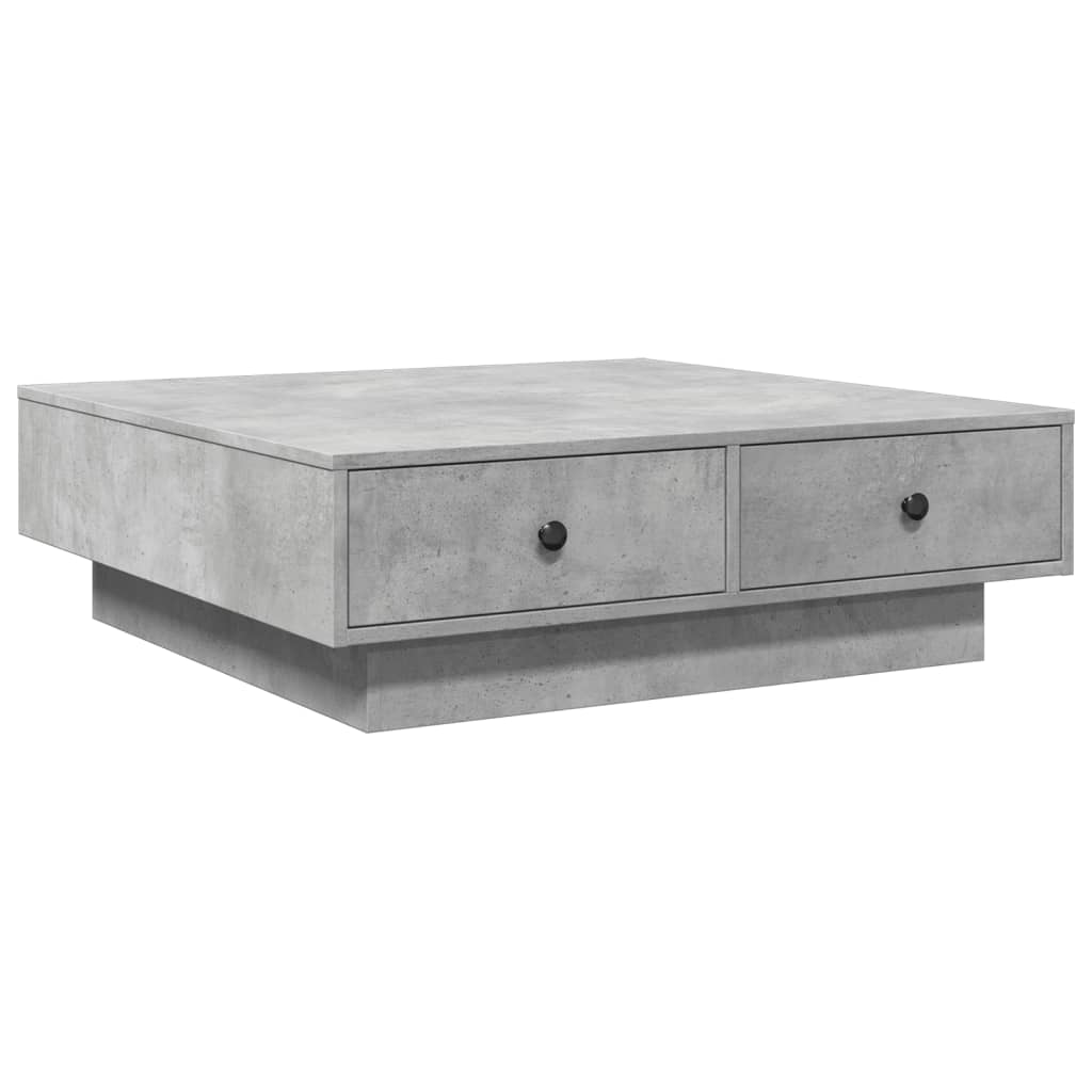 Salontafel 90x90x28 cm spaanplaat betongrijs is nu te koop bij PeponiXL, paradijselijk wonen!