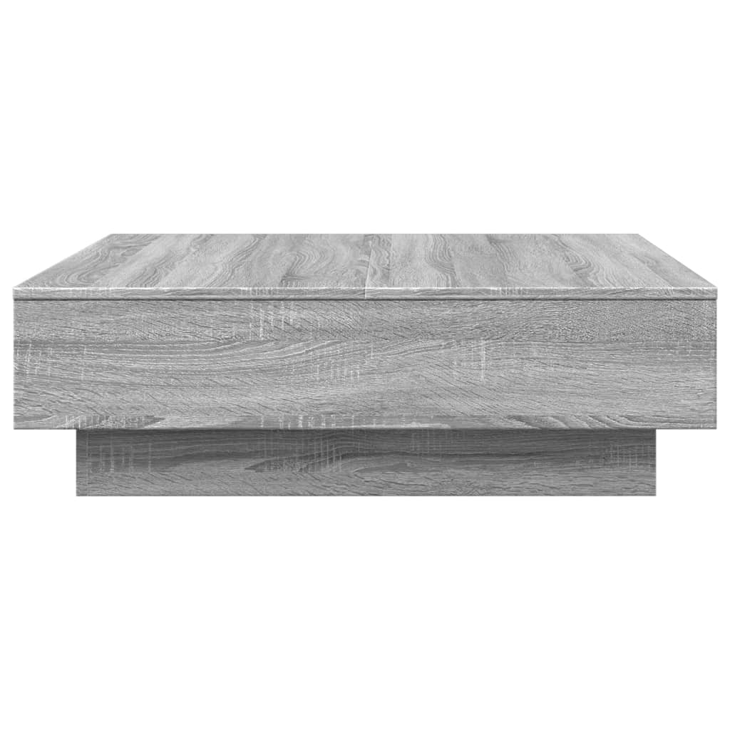 Salontafel 90x90x28 cm bewerkt hout grijs sonoma eikenkleurig is nu te koop bij PeponiXL, paradijselijk wonen!
