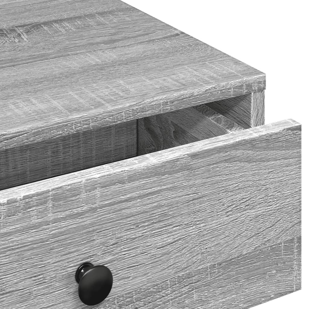 Salontafel 90x90x28 cm bewerkt hout grijs sonoma eikenkleurig is nu te koop bij PeponiXL, paradijselijk wonen!