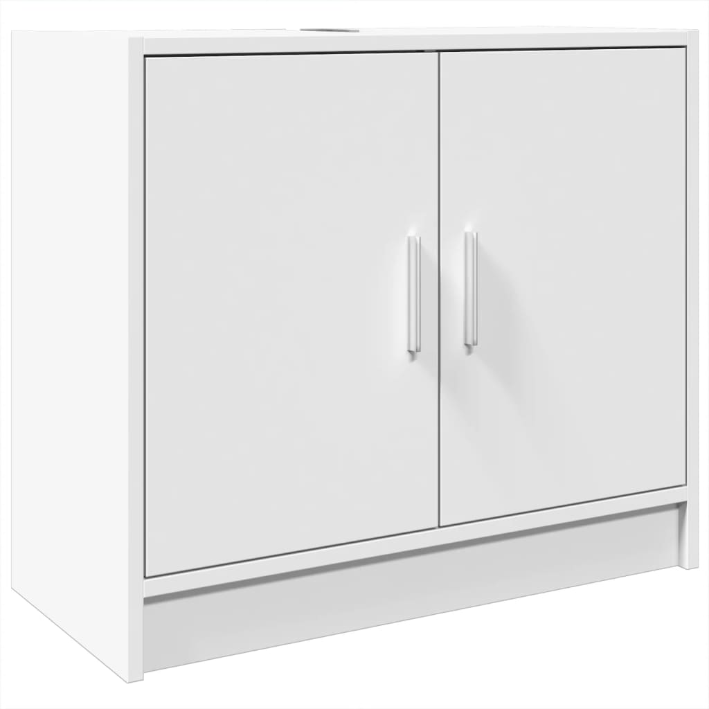 Wastafelkast 63x29x55 cm bewerkt hout wit is nu te koop bij PeponiXL, paradijselijk wonen!