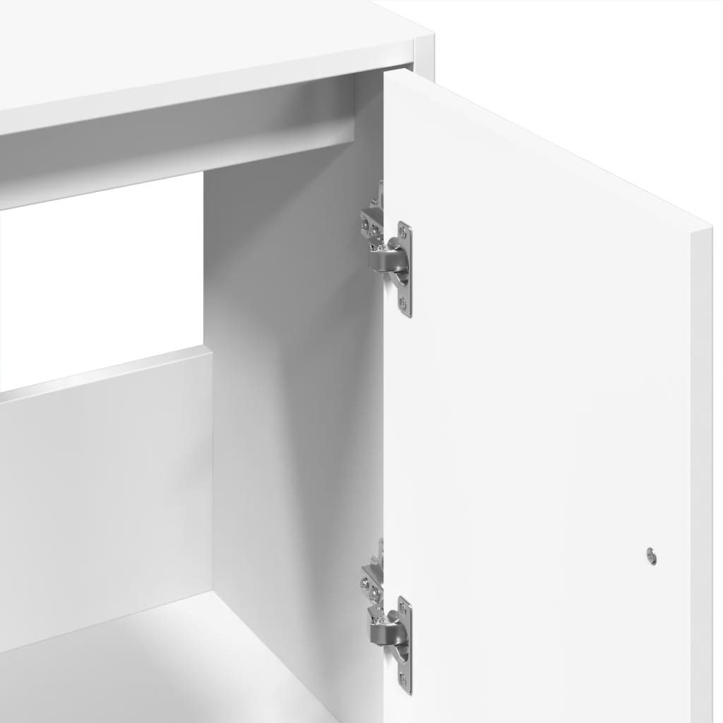 Wastafelkast 63x29x55 cm bewerkt hout wit is nu te koop bij PeponiXL, paradijselijk wonen!
