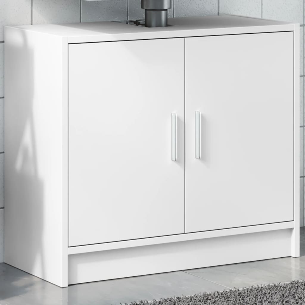 Wastafelkast 63x29x55 cm bewerkt hout wit is nu te koop bij PeponiXL, paradijselijk wonen!