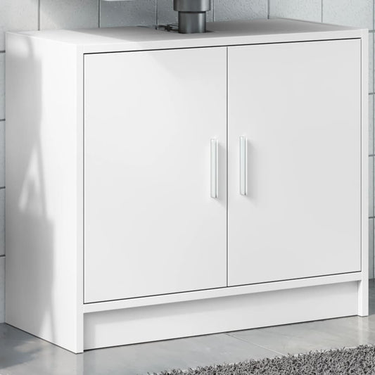 Wastafelkast 63x29x55 cm bewerkt hout wit is nu te koop bij PeponiXL, paradijselijk wonen!