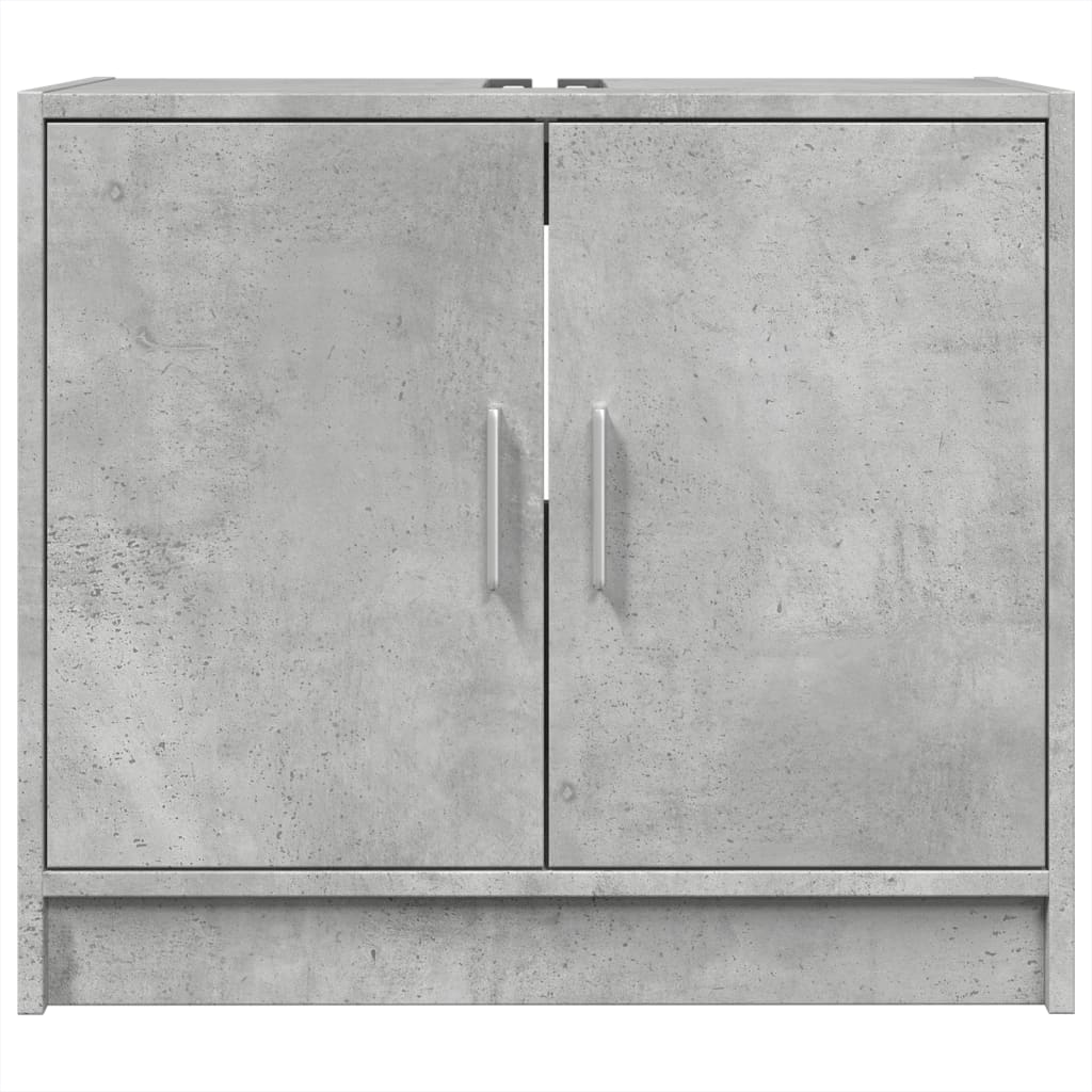 Wastafelkast 63x29x55 cm bewerkt hout betongrijs is nu te koop bij PeponiXL, paradijselijk wonen!