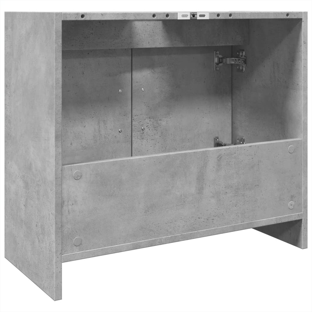 Wastafelkast 63x29x55 cm bewerkt hout betongrijs is nu te koop bij PeponiXL, paradijselijk wonen!