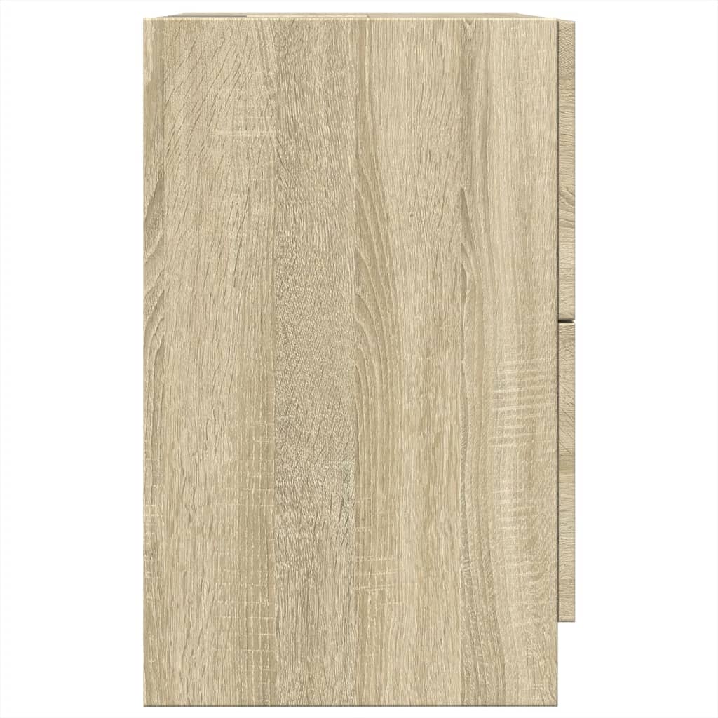 Wastafelkast 40x37x59 cm bewerkt hout sonoma eikenkleurig is nu te koop bij PeponiXL, paradijselijk wonen!