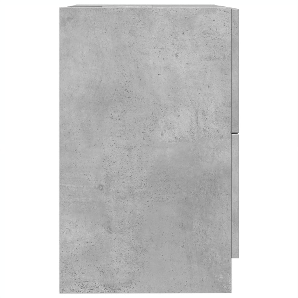 Wastafelkast 40x37x59 cm bewerkt hout betongrijs is nu te koop bij PeponiXL, paradijselijk wonen!