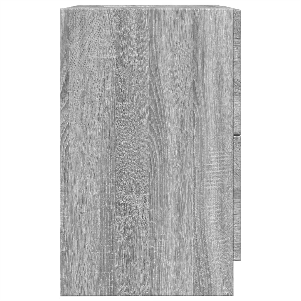 Wastafelkast 40x37x59 cm bewerkt hout grijs sonoma eikenkleurig is nu te koop bij PeponiXL, paradijselijk wonen!