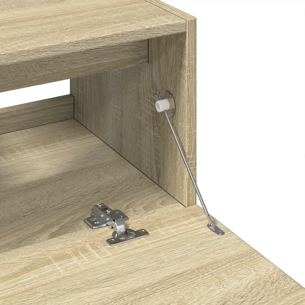 Wastafelkast 59x37x59 cm bewerkt hout sonoma eikenkleurig is nu te koop bij PeponiXL, paradijselijk wonen!