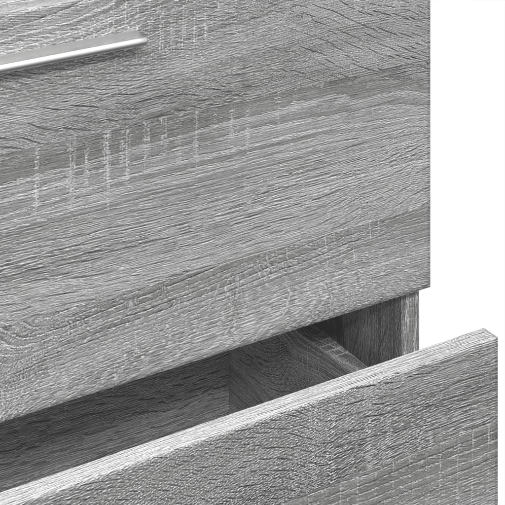 Wastafelkast 59x37x59 cm bewerkt hout grijs sonoma eikenkleurig is nu te koop bij PeponiXL, paradijselijk wonen!