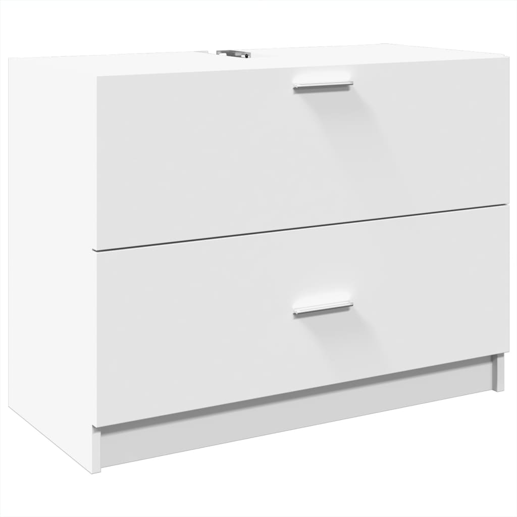 Wastafelkast 78x37x59 cm bewerkt hout wit is nu te koop bij PeponiXL, paradijselijk wonen!