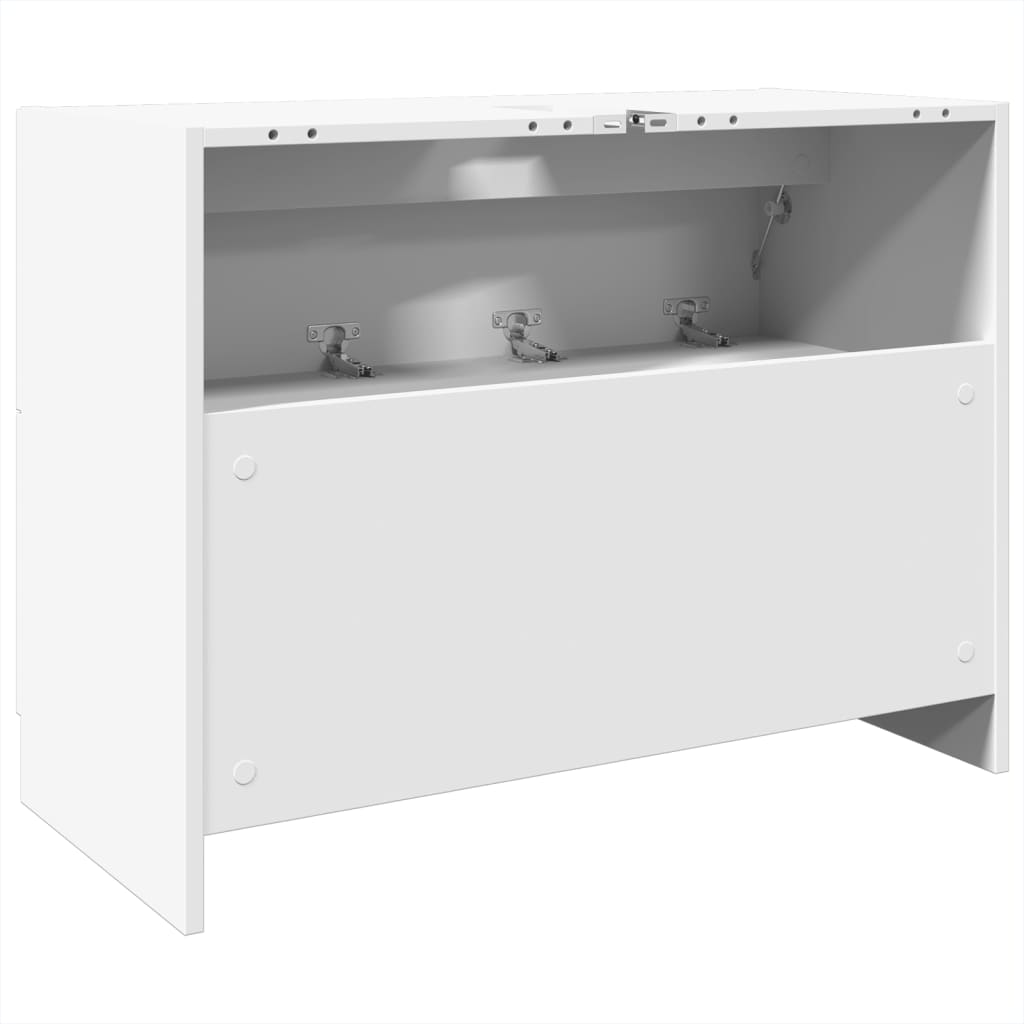 Wastafelkast 78x37x59 cm bewerkt hout wit is nu te koop bij PeponiXL, paradijselijk wonen!