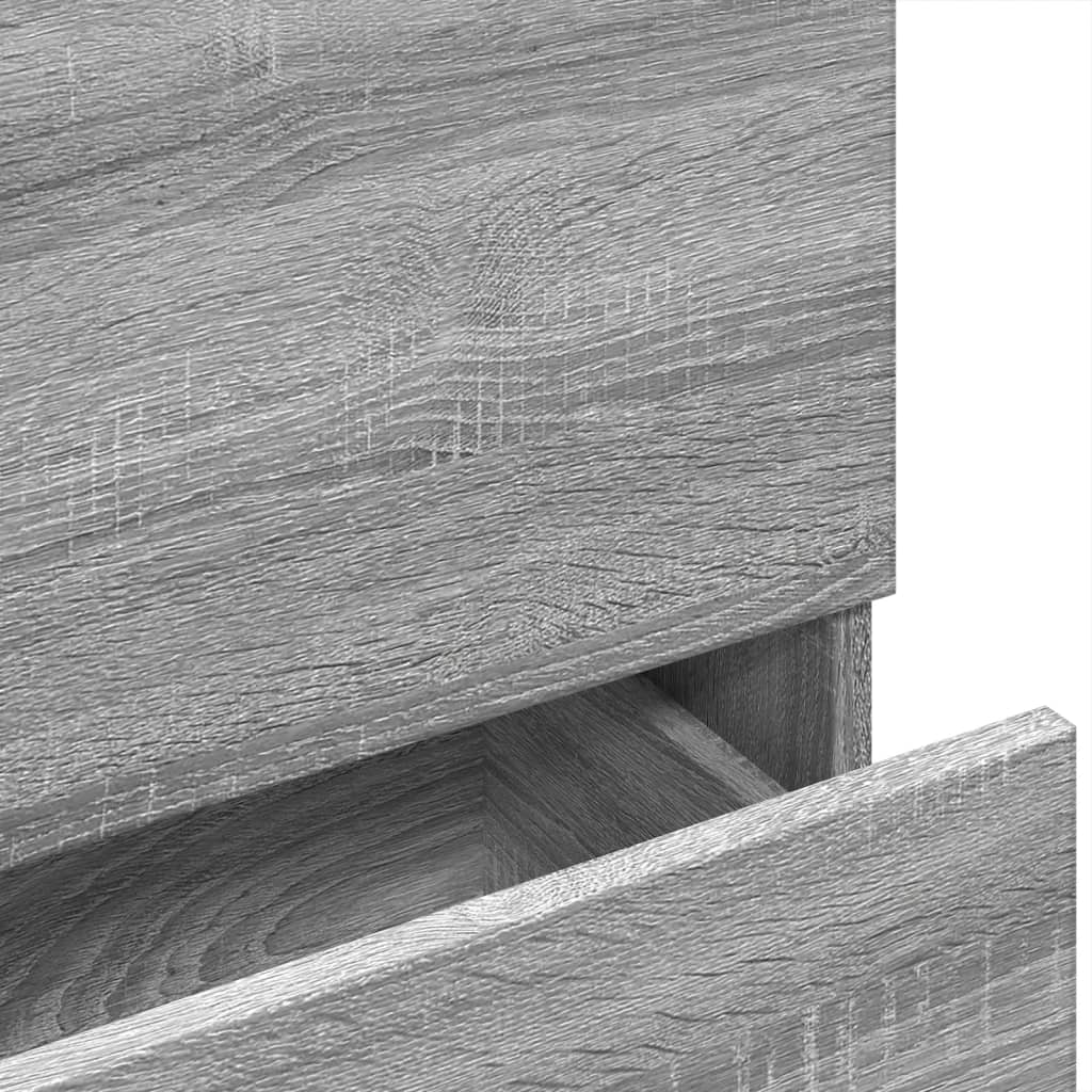 Wastafelkast 78x37x59 cm bewerkt hout grijs sonoma eikenkleurig is nu te koop bij PeponiXL, paradijselijk wonen!