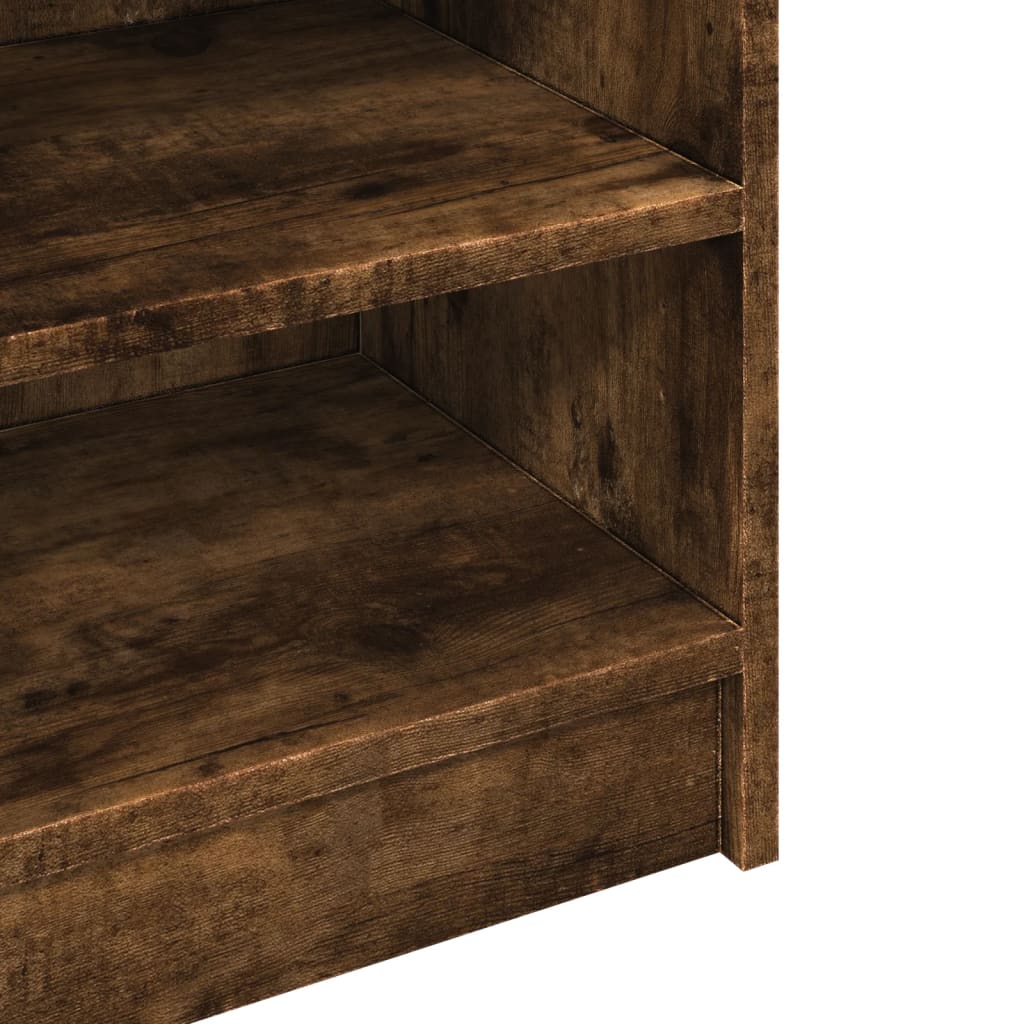 Wastafelkast 90x29x55 cm bewerkt hout gerookt eikenkleurig is nu te koop bij PeponiXL, paradijselijk wonen!