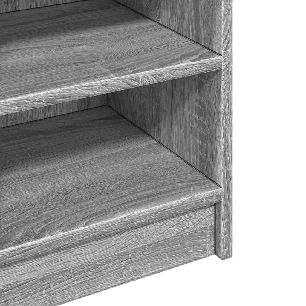 Wastafelkast 90x29x55 cm bewerkt hout grijs sonoma eikenkleurig is nu te koop bij PeponiXL, paradijselijk wonen!