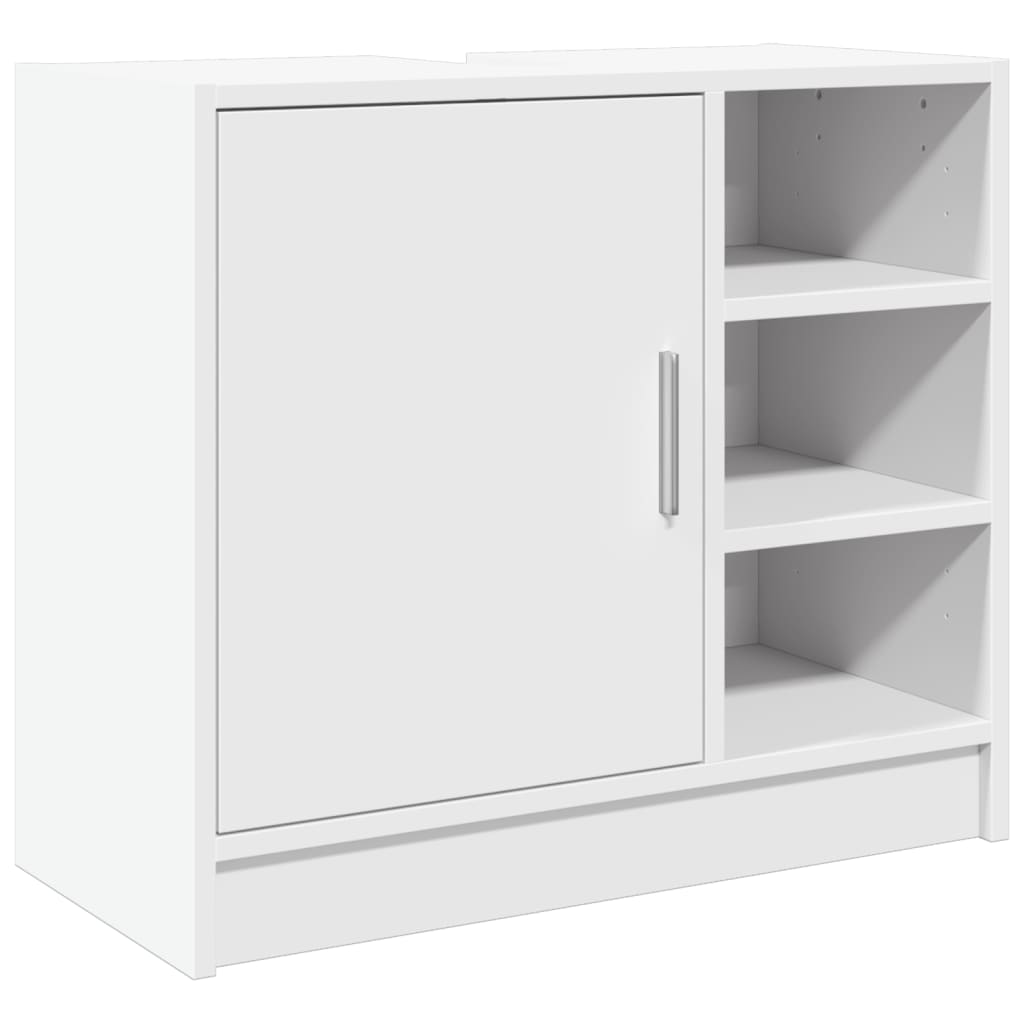 Wastafelkast 63x29x55 cm bewerkt hout wit is nu te koop bij PeponiXL, paradijselijk wonen!
