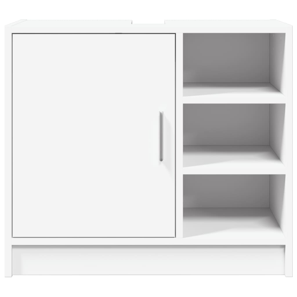 Wastafelkast 63x29x55 cm bewerkt hout wit is nu te koop bij PeponiXL, paradijselijk wonen!