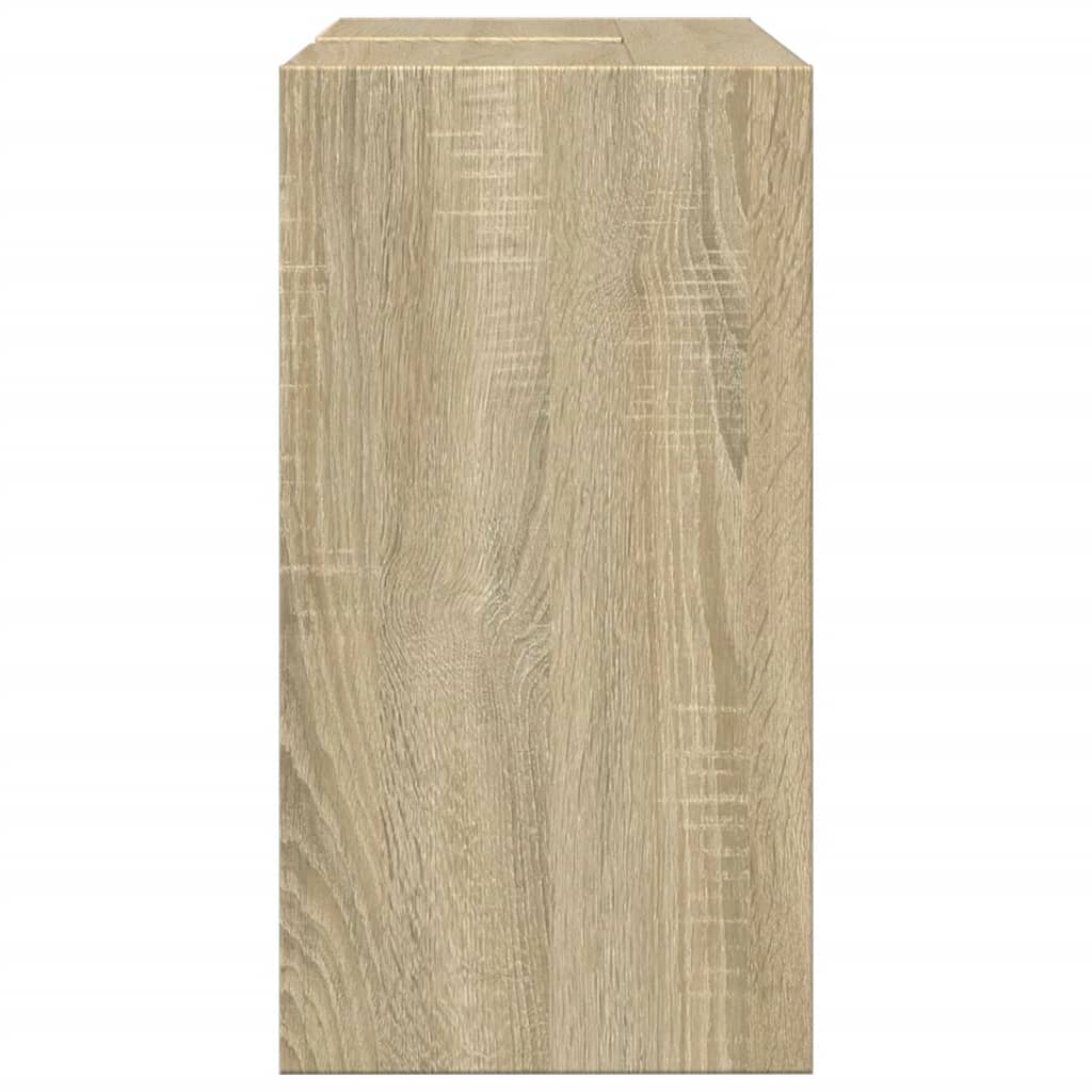 Wastafelkast 63x29x55 cm bewerkt hout sonoma eikenkleurig is nu te koop bij PeponiXL, paradijselijk wonen!