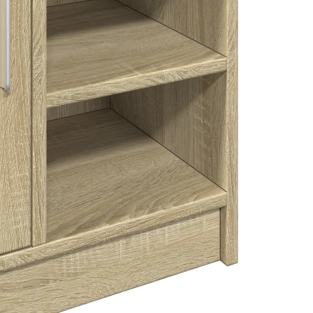Wastafelkast 63x29x55 cm bewerkt hout sonoma eikenkleurig is nu te koop bij PeponiXL, paradijselijk wonen!