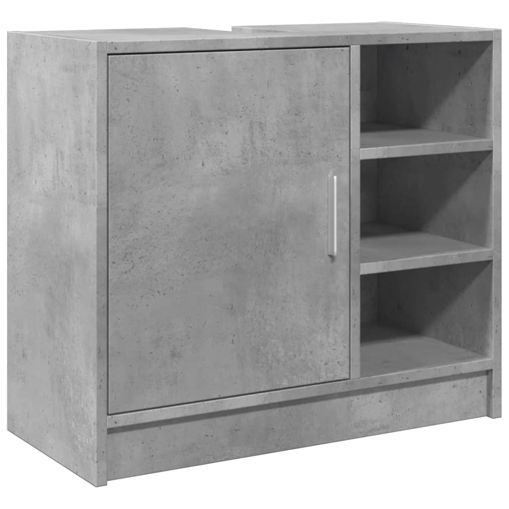 Wastafelkast 63x29x55 cm bewerkt hout betongrijs is nu te koop bij PeponiXL, paradijselijk wonen!