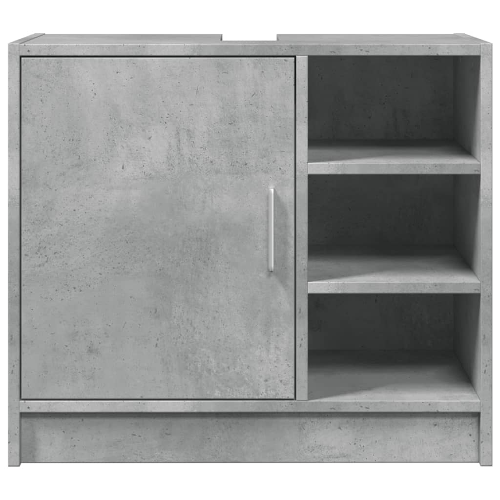 Wastafelkast 63x29x55 cm bewerkt hout betongrijs is nu te koop bij PeponiXL, paradijselijk wonen!