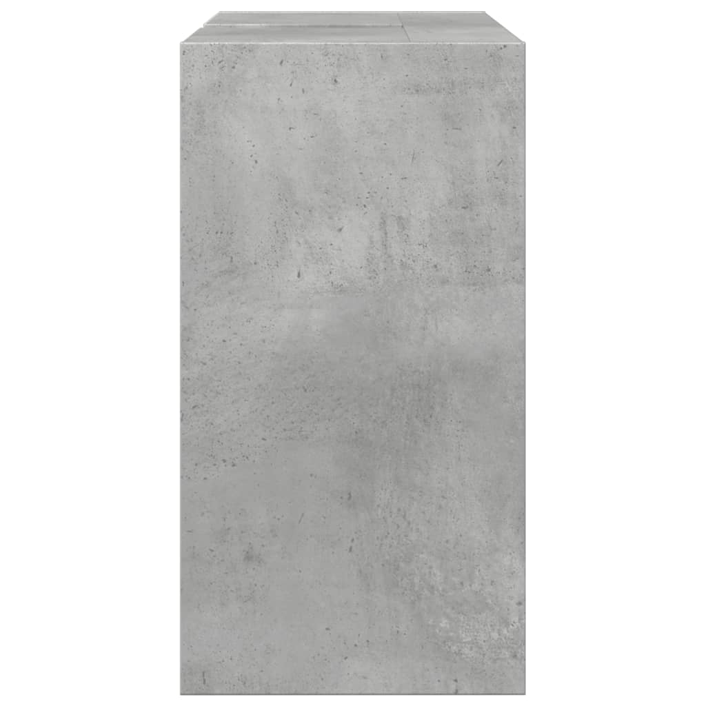 Wastafelkast 63x29x55 cm bewerkt hout betongrijs is nu te koop bij PeponiXL, paradijselijk wonen!