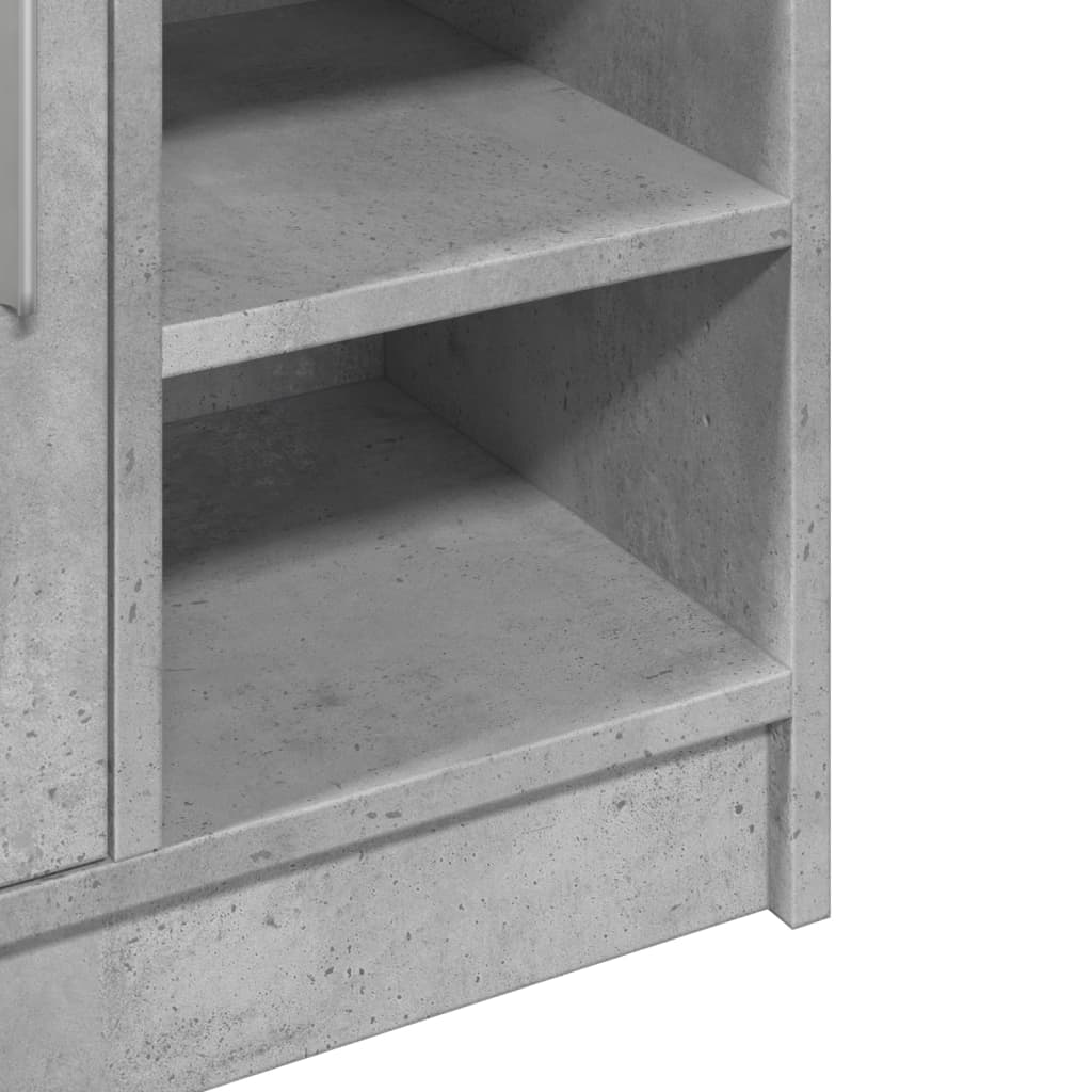Wastafelkast 63x29x55 cm bewerkt hout betongrijs is nu te koop bij PeponiXL, paradijselijk wonen!