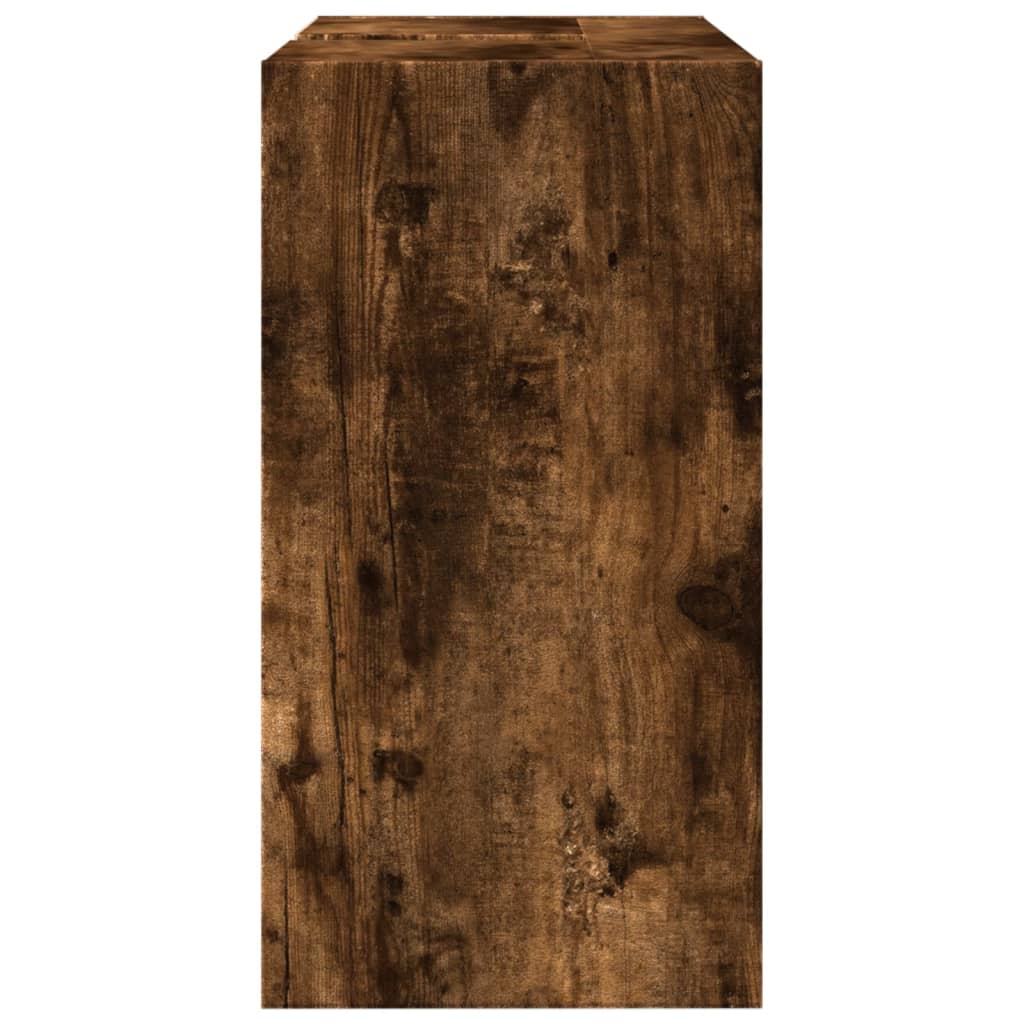 Wastafelkast 63x29x55 cm bewerkt hout gerookt eikenkleurig is nu te koop bij PeponiXL, paradijselijk wonen!
