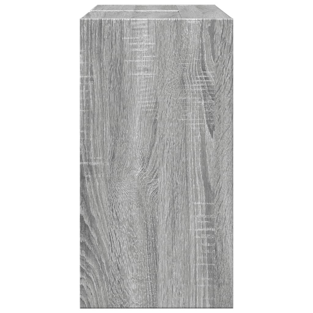 Wastafelkast 63x29x55 cm bewerkt hout grijs sonoma eikenkleurig is nu te koop bij PeponiXL, paradijselijk wonen!