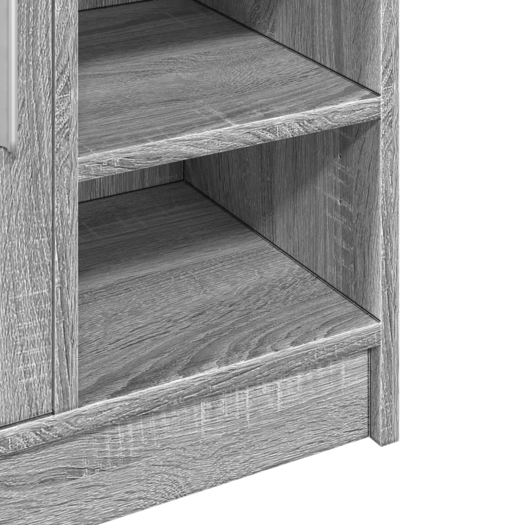 Wastafelkast 63x29x55 cm bewerkt hout grijs sonoma eikenkleurig is nu te koop bij PeponiXL, paradijselijk wonen!