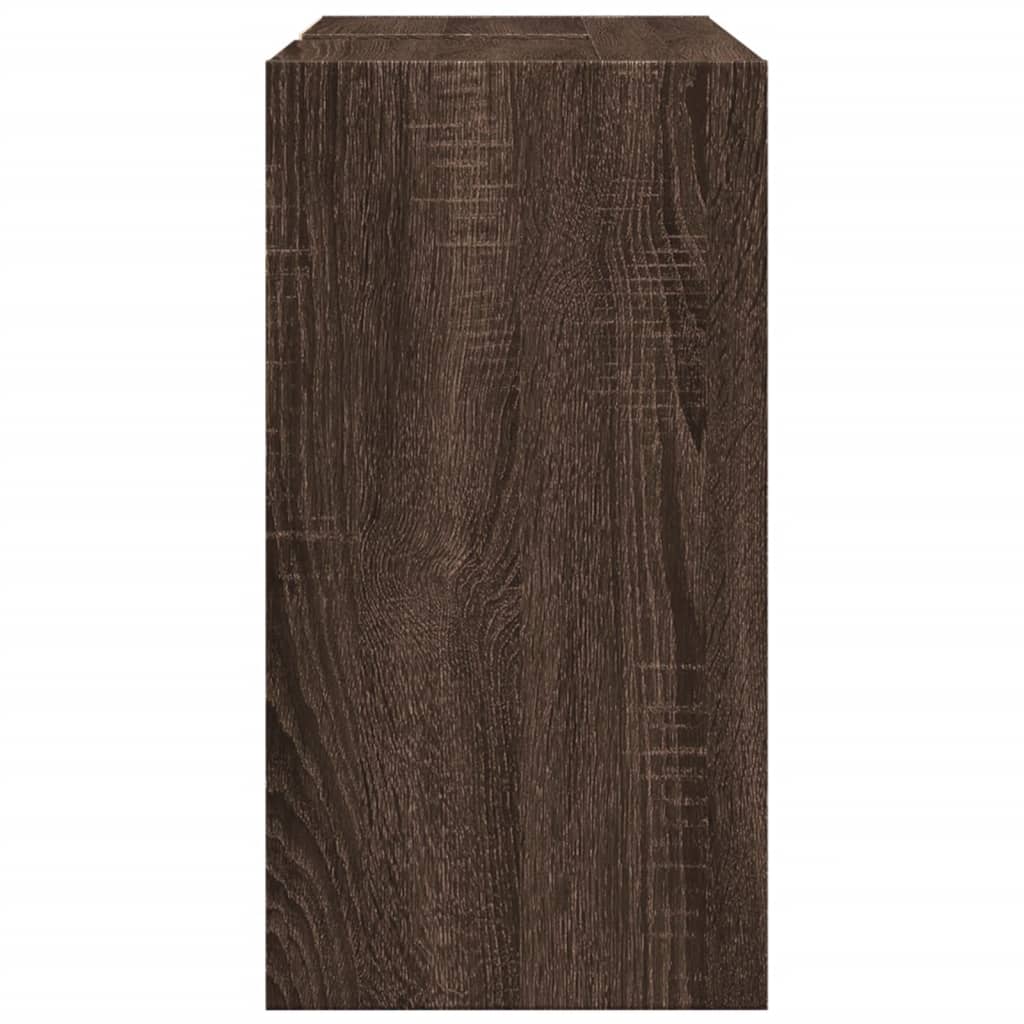 Wastafelkast 63x29x55 cm bewerkt hout bruin eikenkleurigig is nu te koop bij PeponiXL, paradijselijk wonen!