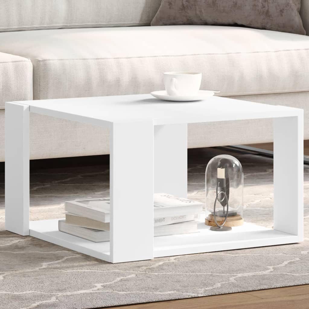 Salontafel Wit 51,5x51,5x30 cm Bewerkt Hout is nu te koop bij PeponiXL, paradijselijk wonen!