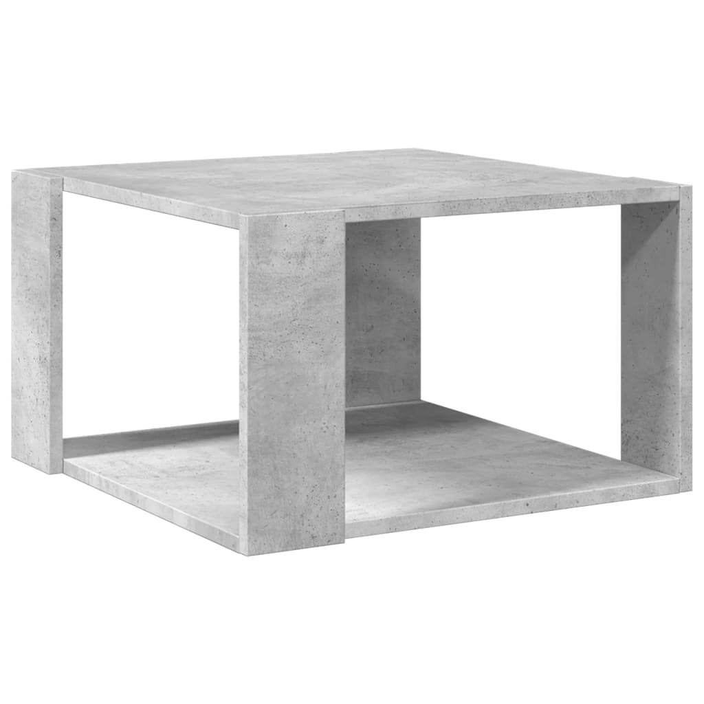 Salontafel 51,5x51,5x30 cm bewerkt hout betongrijs is nu te koop bij PeponiXL, paradijselijk wonen!