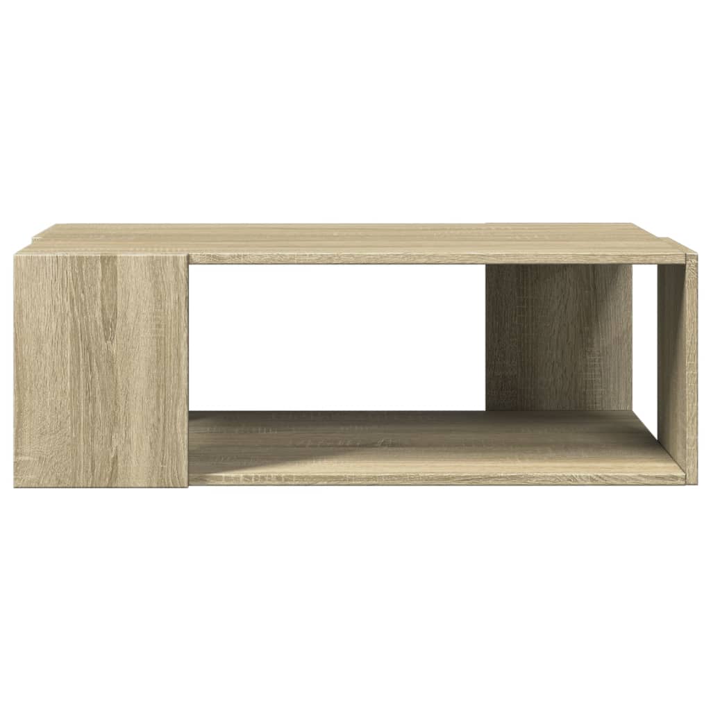 Salontafel 89,5x48x30 cm bewerkt hout sonoma eikenkleurig is nu te koop bij PeponiXL, paradijselijk wonen!