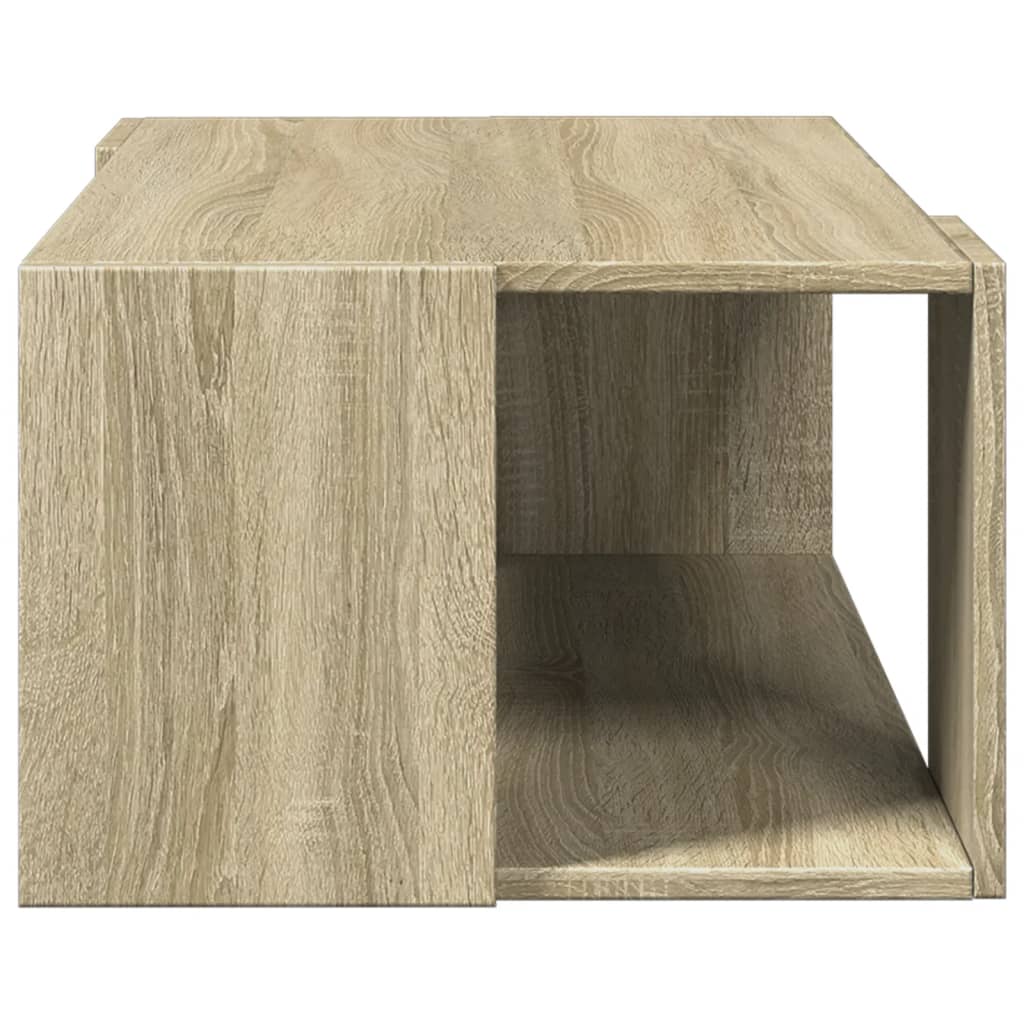 Salontafel 89,5x48x30 cm bewerkt hout sonoma eikenkleurig is nu te koop bij PeponiXL, paradijselijk wonen!