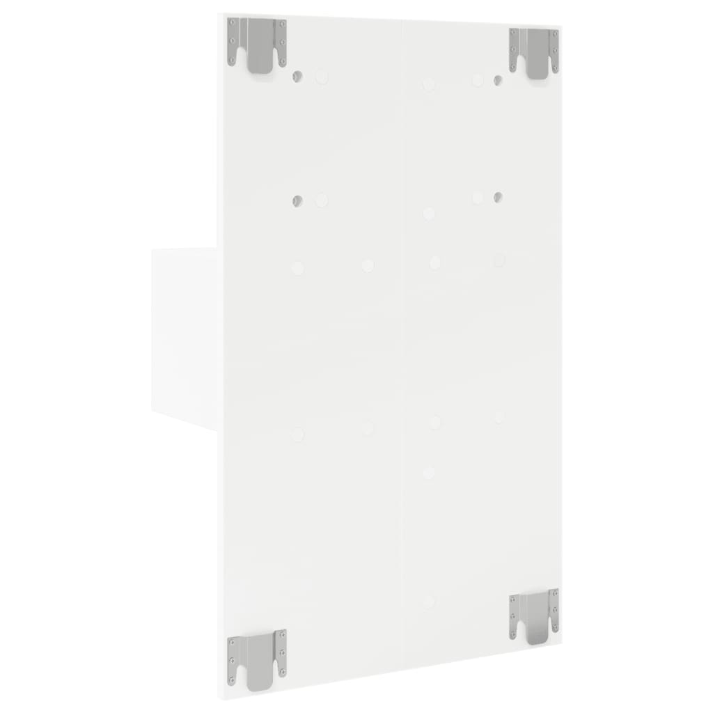 Nachtkastje met LED-verlichting wandgemonteerd wit is nu te koop bij PeponiXL, paradijselijk wonen!