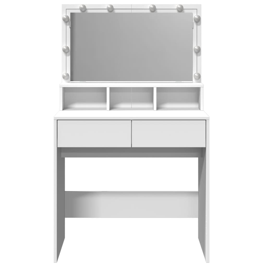 Kaptafel met LED 80x41x134,5 cm wit is nu te koop bij PeponiXL, paradijselijk wonen!